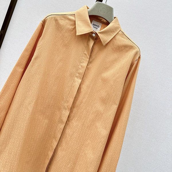 セレブ多数愛用 エルメス モチーフ メンズライク シャツ パチモン erz81763